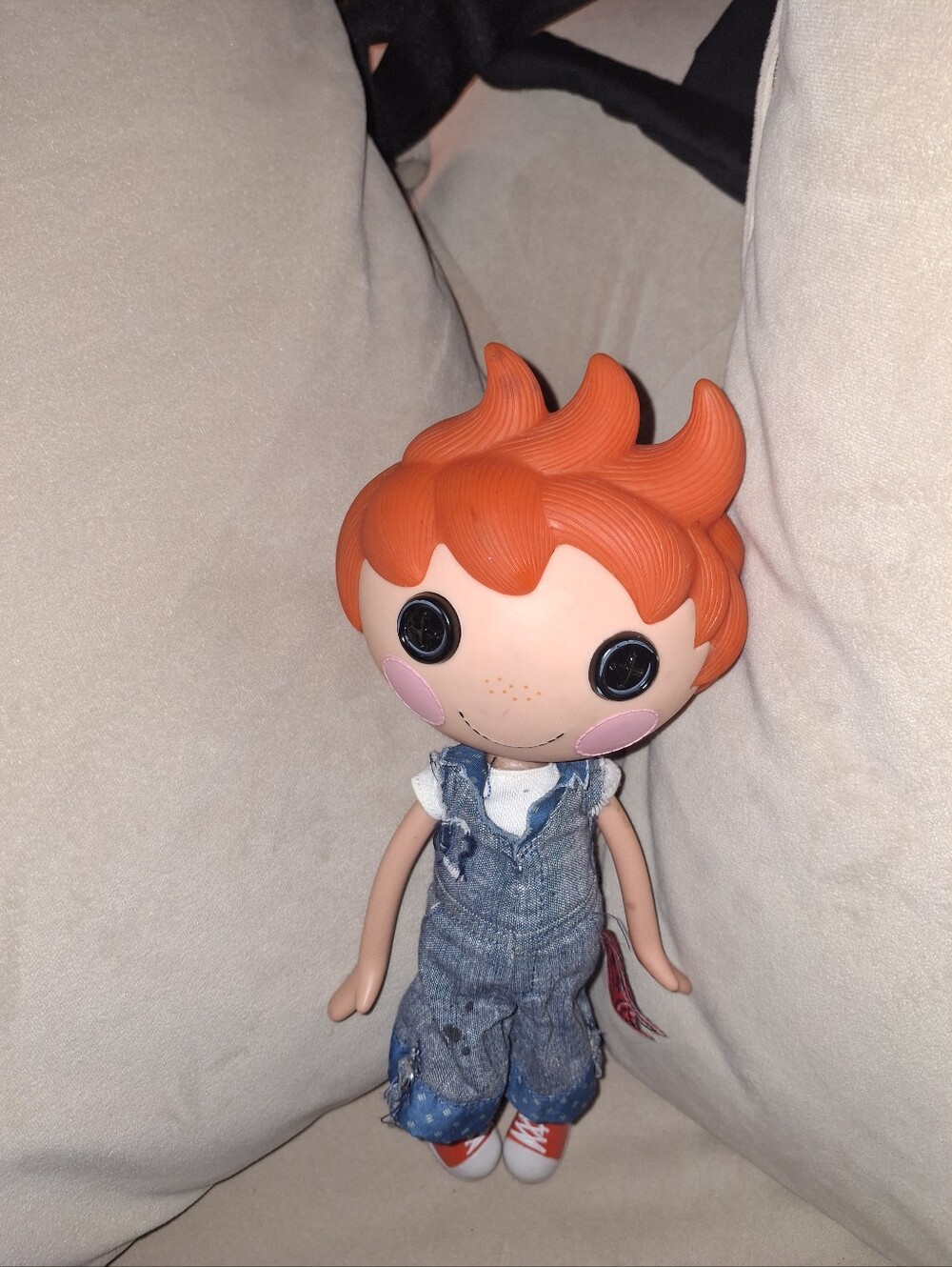 Lalaloopsy 11 Inc Orange-Haired Kids Doll in Denim Overalls -  With Freckles